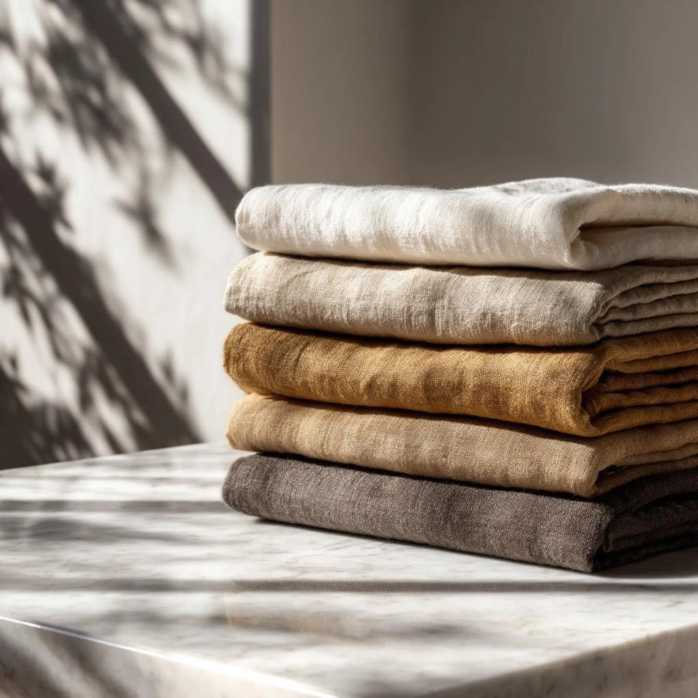 Organic Linen Fabric Midi weight Soft Organic Fabric by the Yard for Quilting Perfect for clothing Breathable